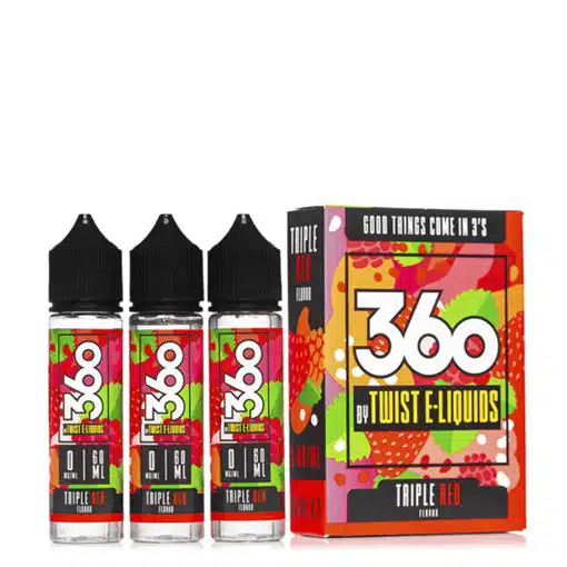 360 Twist Triple Red eJuice 3-Pack